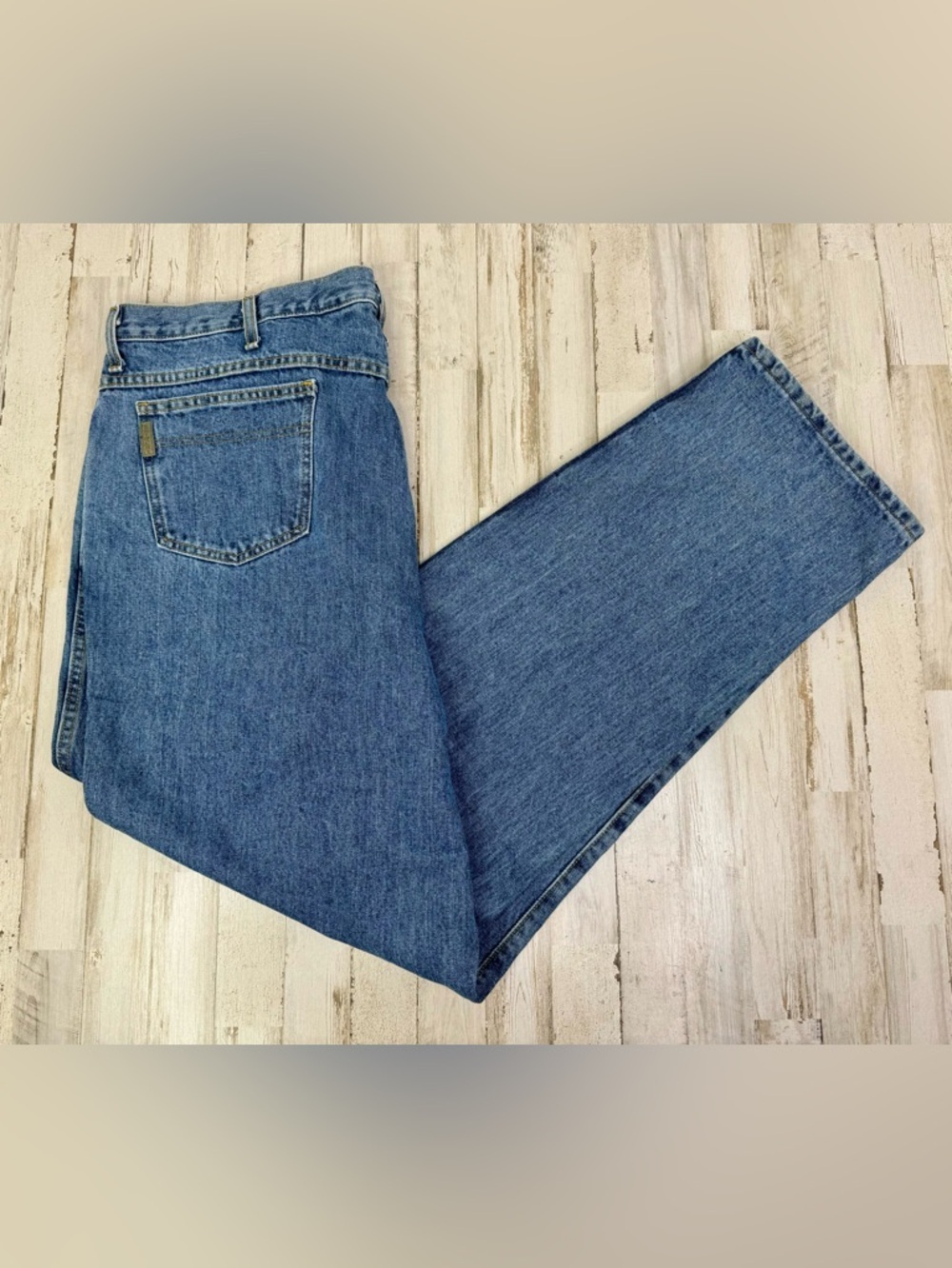 Cinch Up Workwear Straight Light Washed Jeans Men’s 42x35 Denim Thrashed